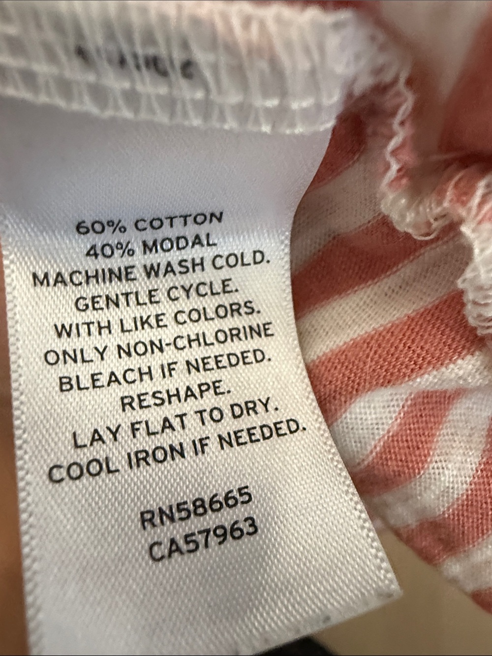 ✨Caslon Pink & White Striped V-Neck Short Sleeve Tee - Picture 4 of 8